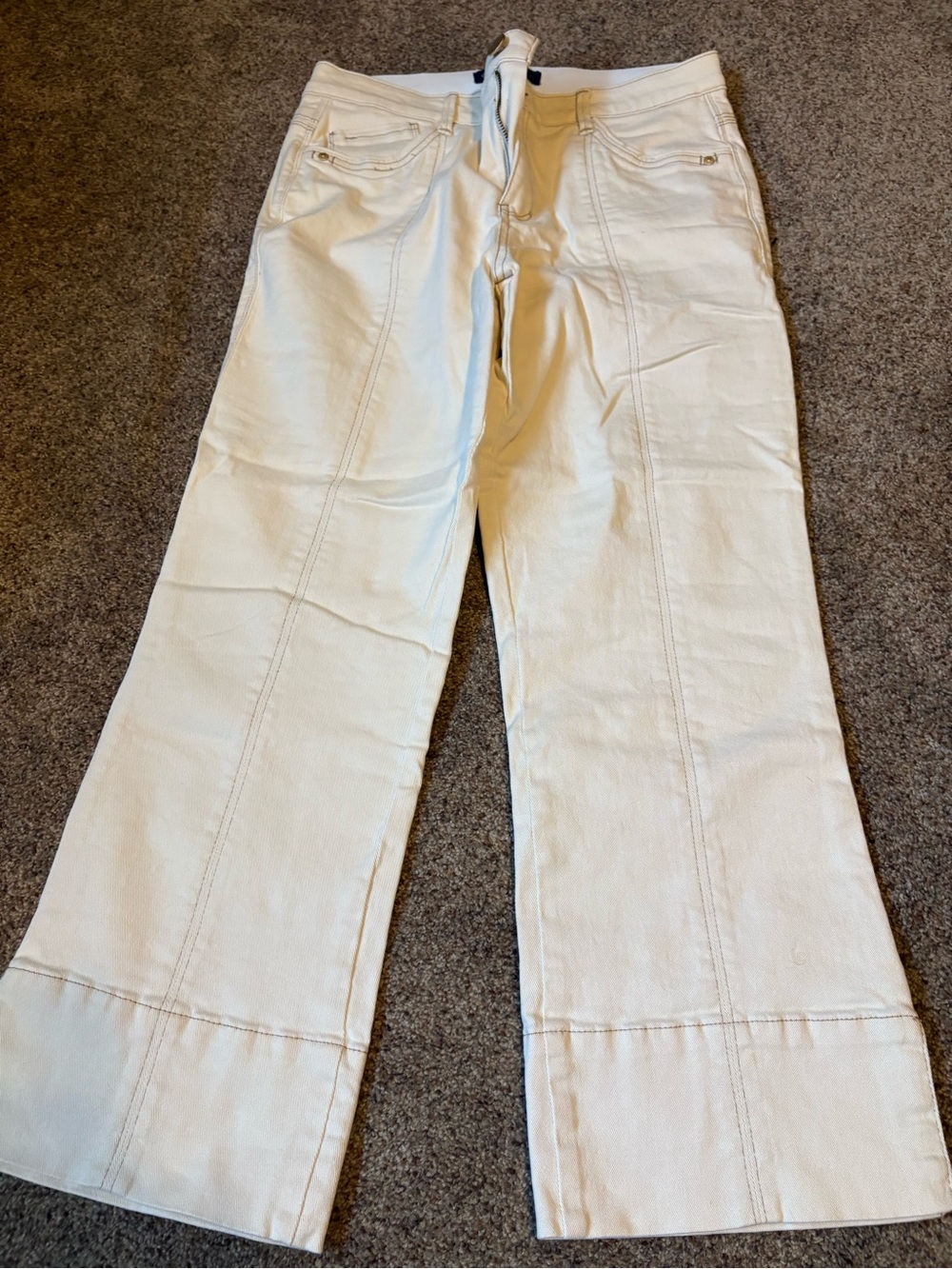 Democracy Cream Wide-Leg Flare Jeans